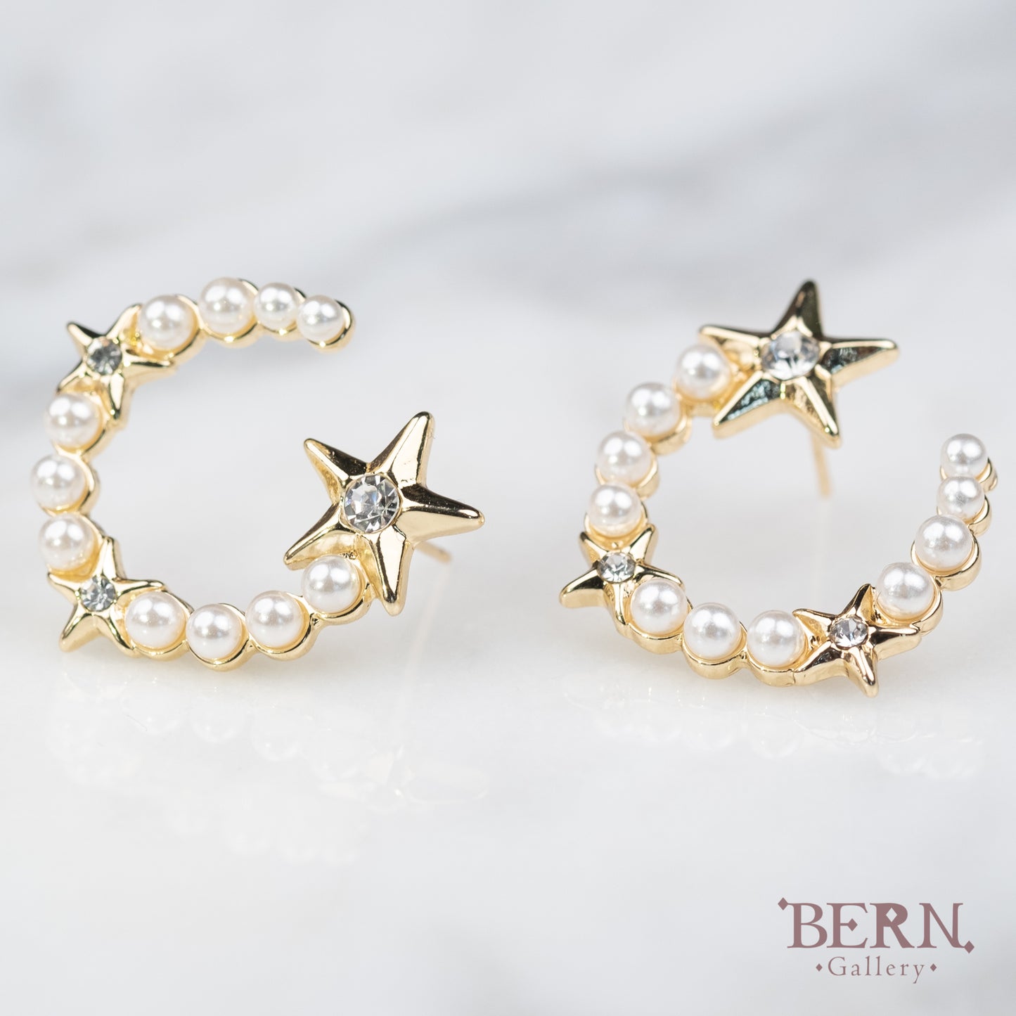 Twinkle Star Pearl Earrings