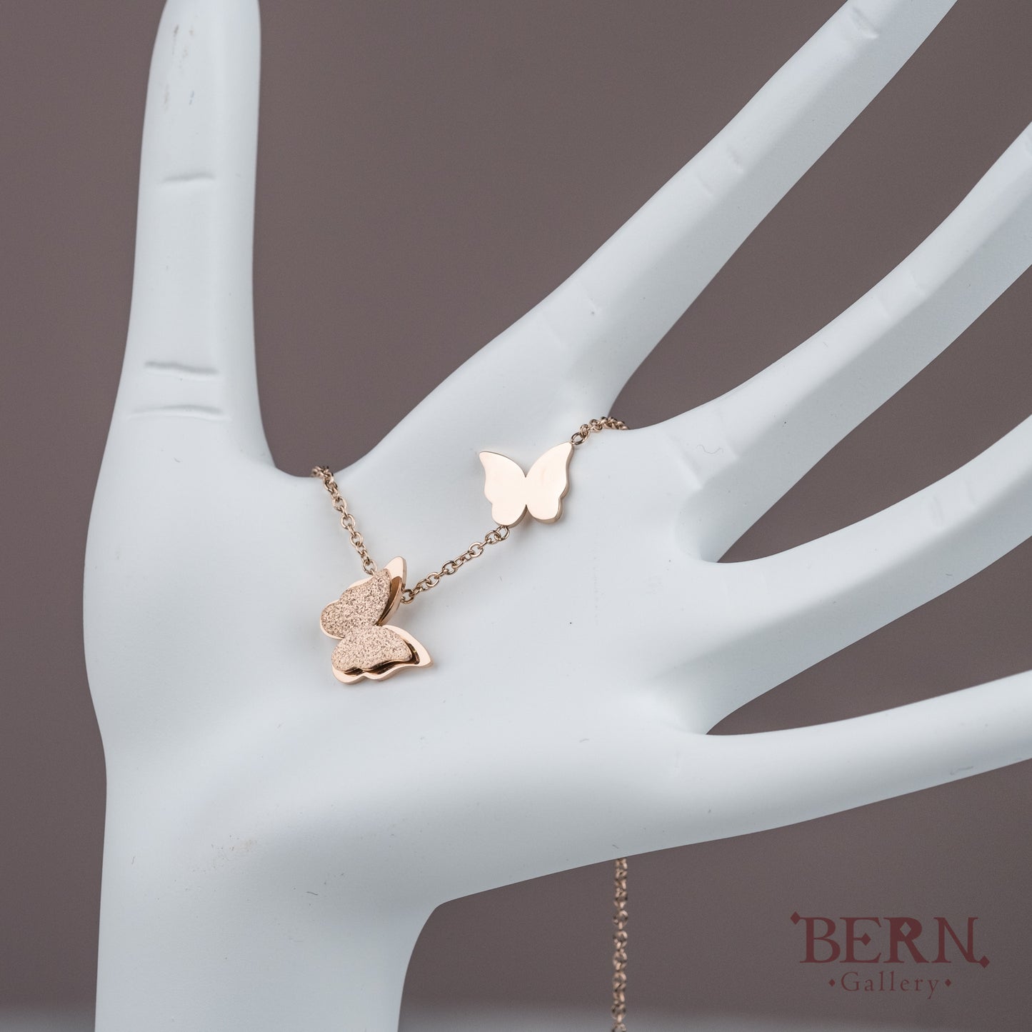 Double Mini Butterfly necklace