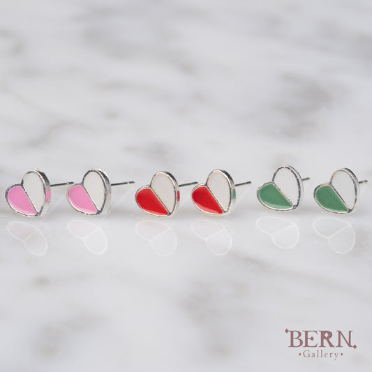 Tiny Heart Stud Earrings