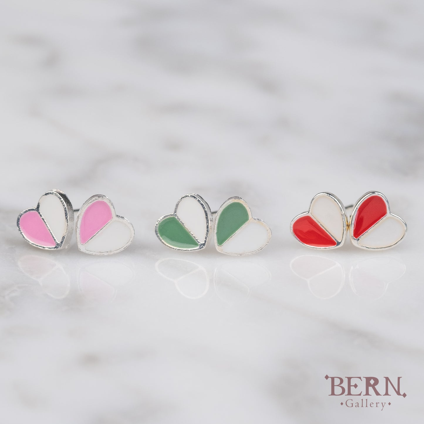 Tiny Heart Stud Earrings