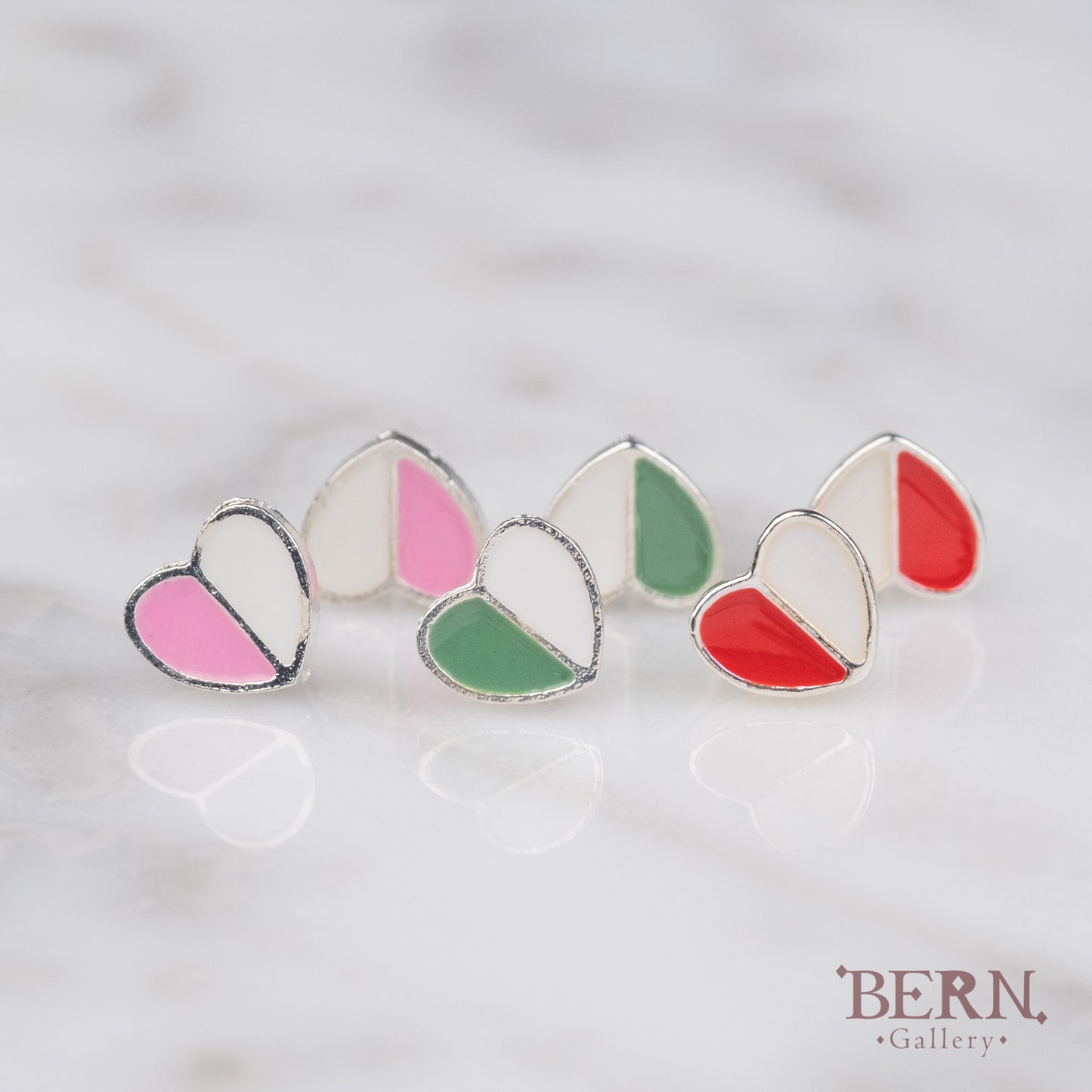 Tiny Heart Stud Earrings