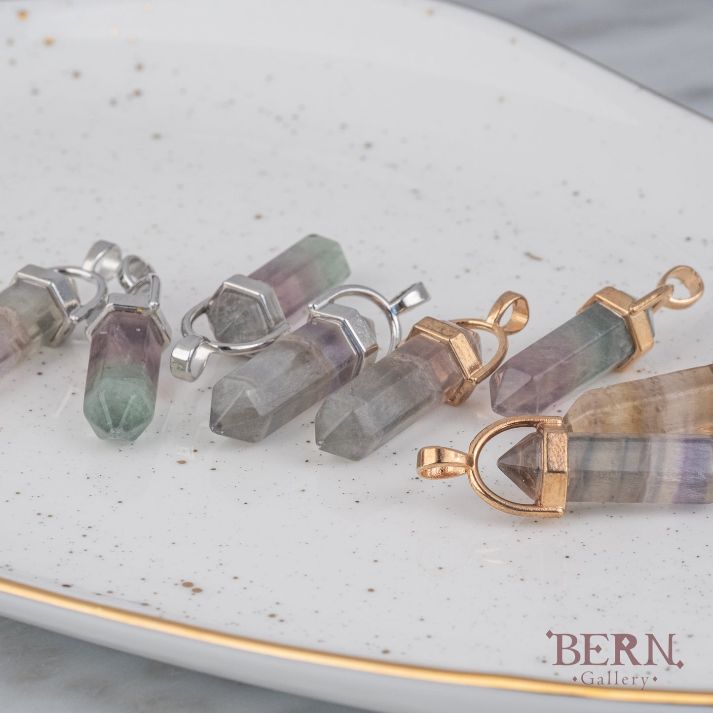 Rainbow Fluorite Necklace