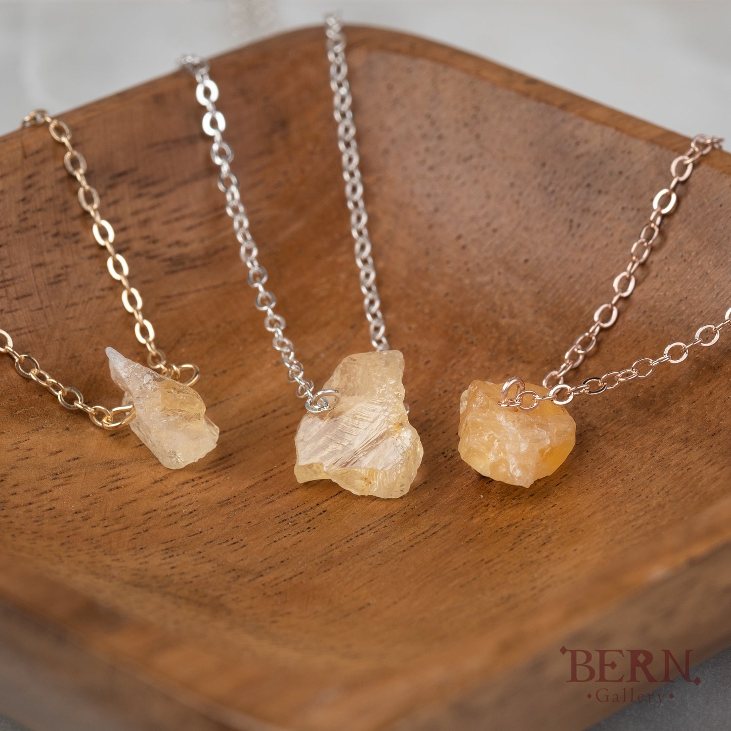 Raw Citrine Necklace