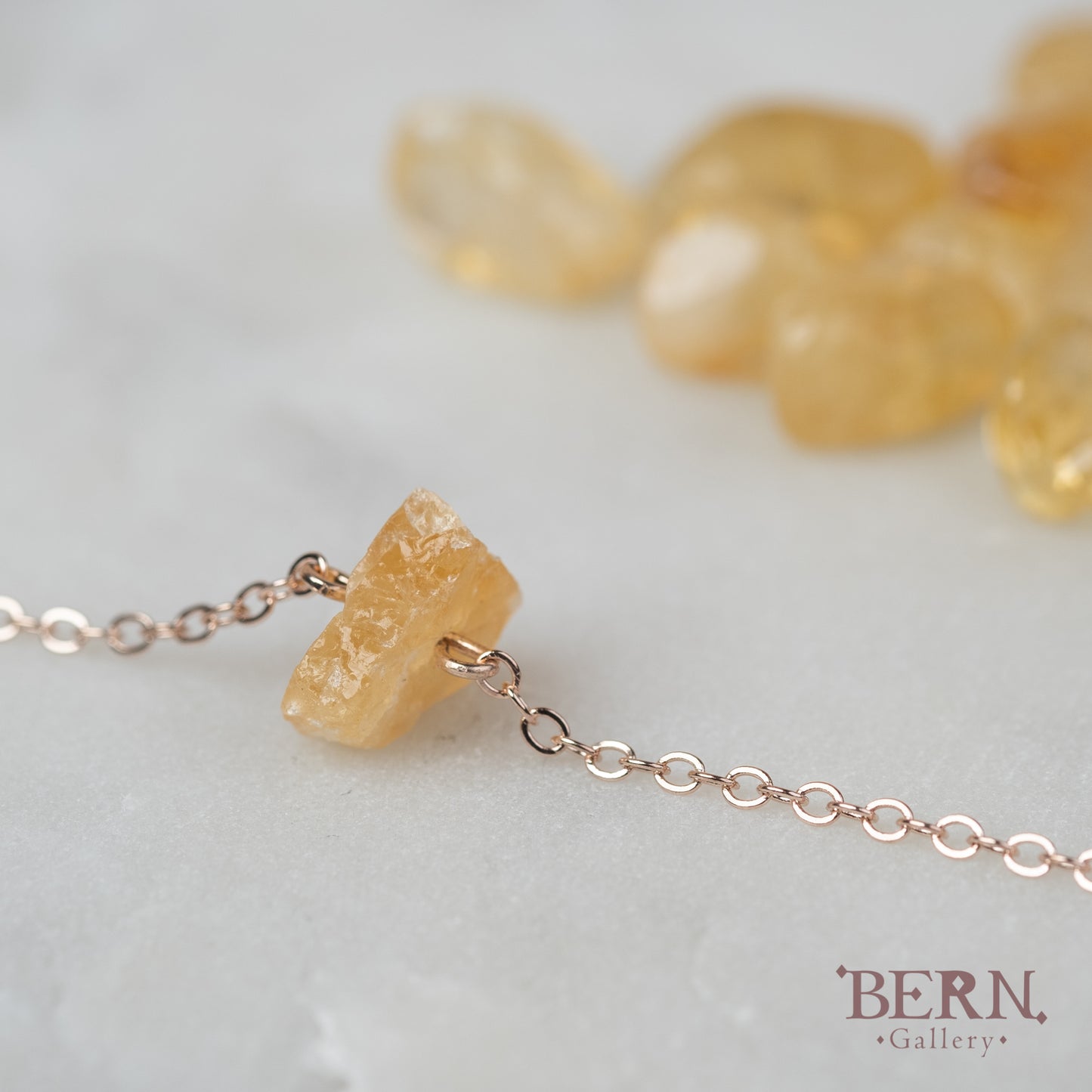 Raw Citrine Necklace