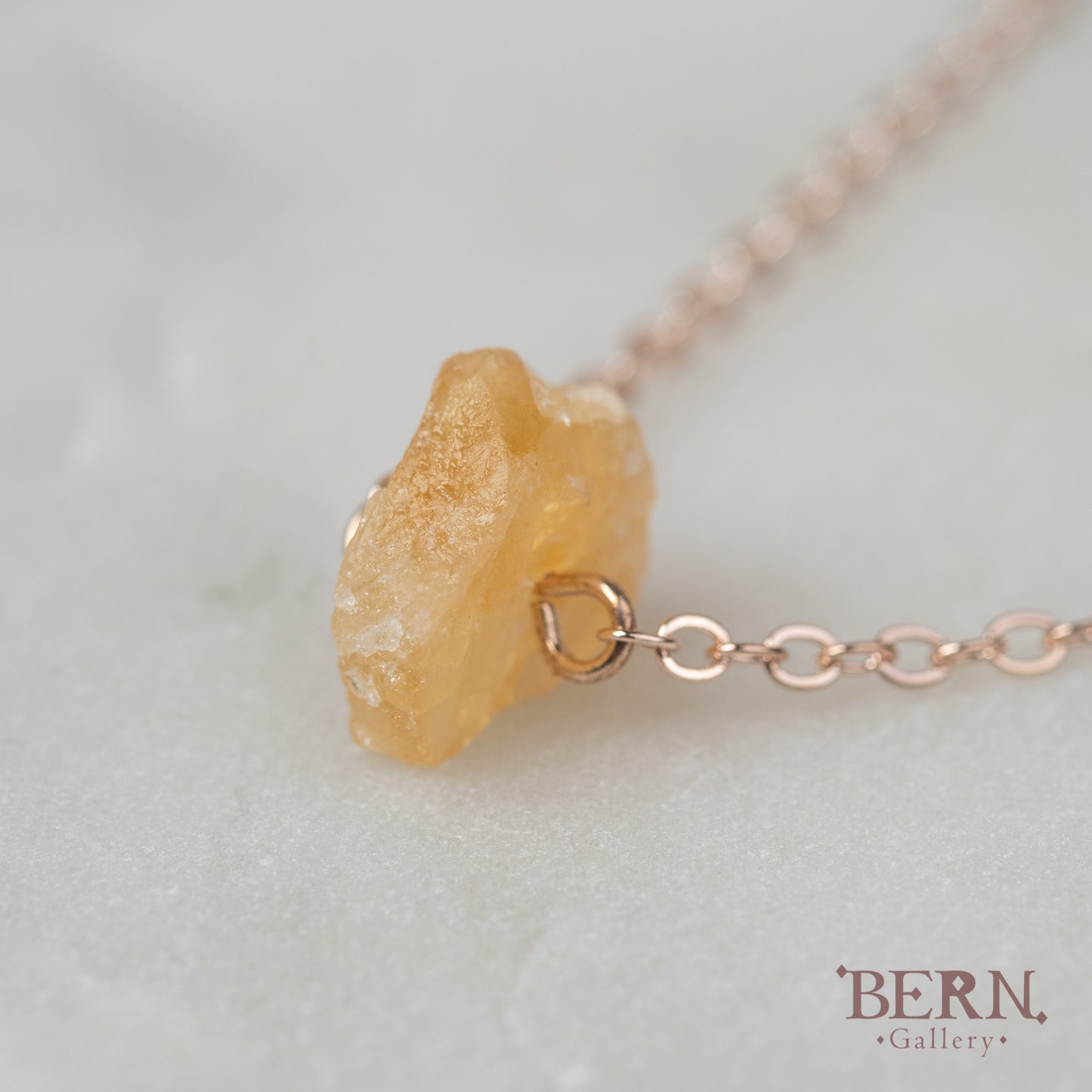 Raw Citrine Necklace