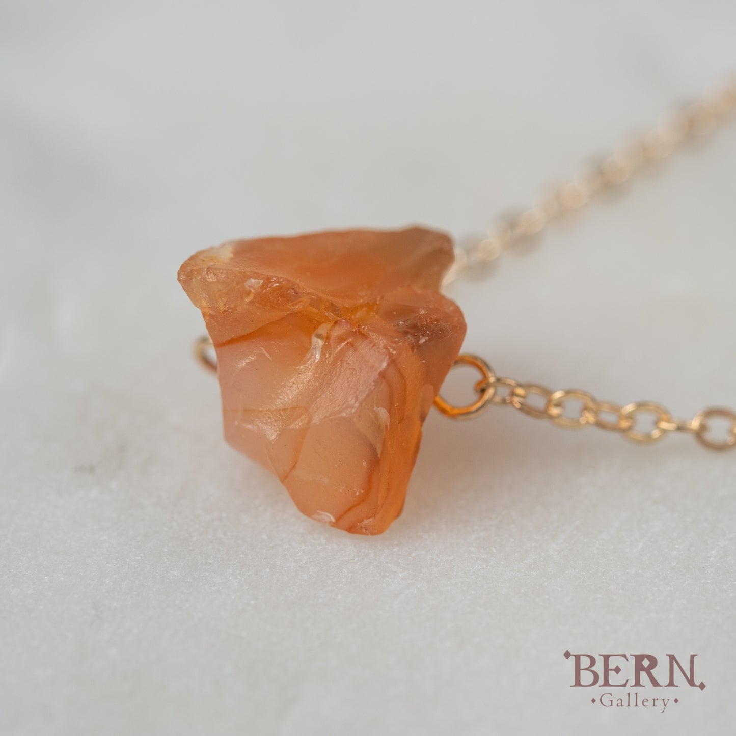 Raw Carnelian Necklace