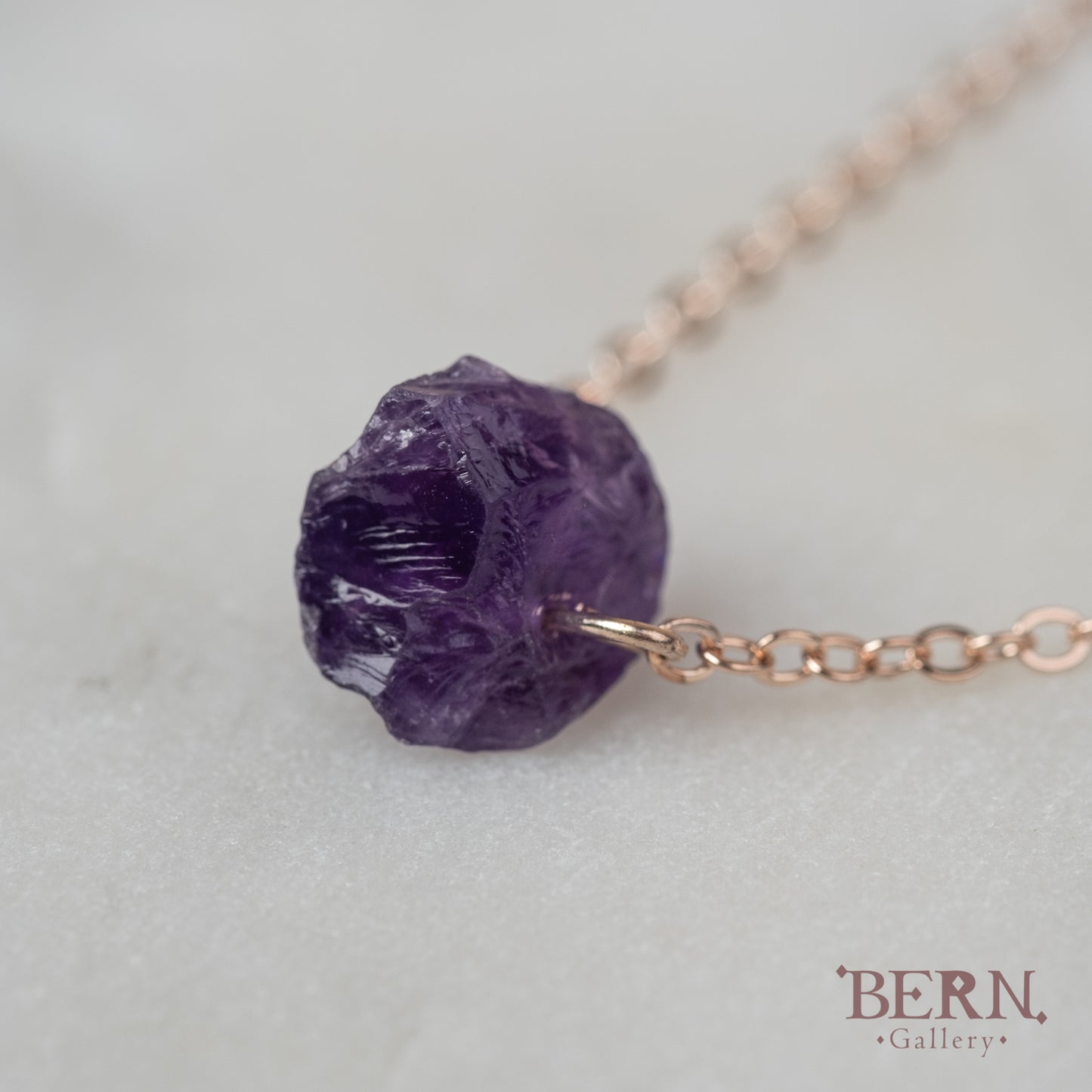 Raw Amethyst Necklace