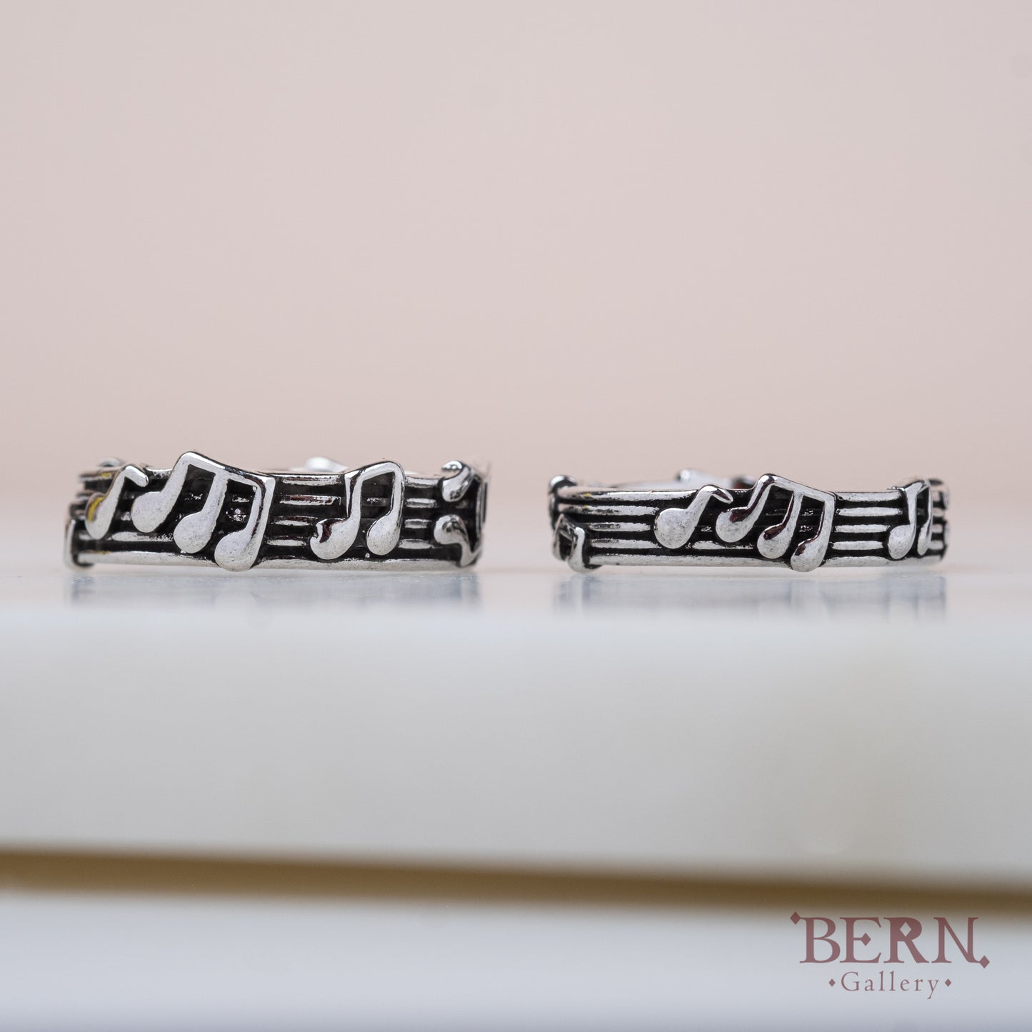 Music Note Couple Ring